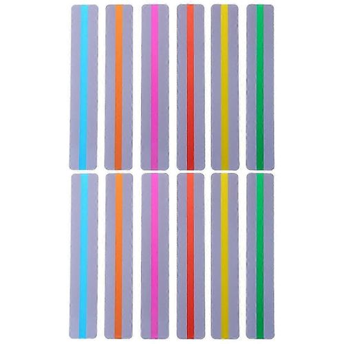 12pcs Créatif Transparent Pvc Marque-Pages Simple Et Morden Signets Taille Petit (Transparent)