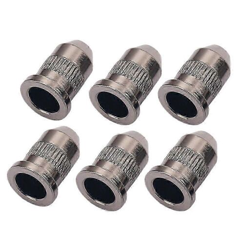 6pcs Guitare Cordes Capuchons Boucle De Montage À Travers Le Corps Viroles Bagues Pièces Accessoires De Guitare Ge25