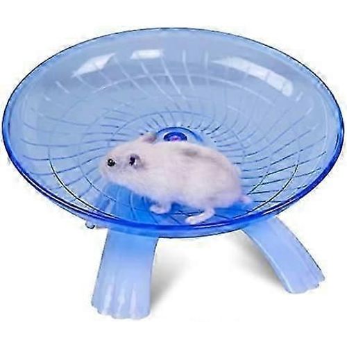 Roue D'exercice En Plastique Zk Pour Petits Animaux - Disque De Course Silencieux Et Antidérapant Pour Hamsters,Hérissons,Petits Animaux Domestiques,Roue D'exercice Bleue 18 X 18 X 11cm