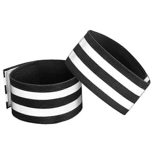 Pcs Brassards Réfléchissants Élastiques,Bande Réfléchissante De Sécurité Pour La Marche,Le Vélo,Le Chien,La Marche,Le Jogging,Le Cyclisme,Noir,35 * 5cm