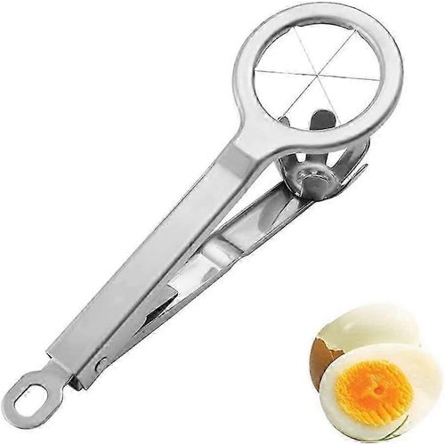 Coupe-?ufs,Coupe-oeufs dur,Outil de découpe d'oeufs,Trancheuse à ?ufs,Professionnel,Acier inoxydable