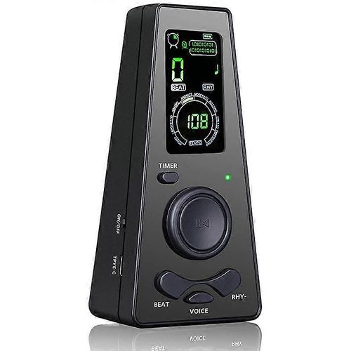 Métronome Universel Numérique Électronique Pour Guitare,Violon,Tambour,Noir