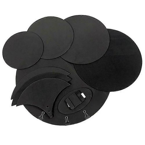 10pcs Drum Mute Pads Kit Basse Caisse Claire Son Off Mute Muffler Set