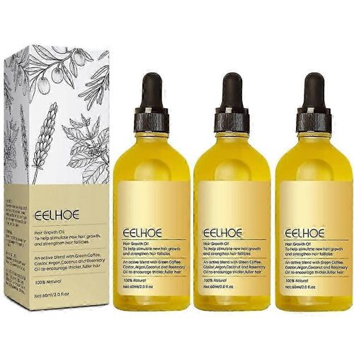 3x Huile Essentielle Pour Cheveux Pour Les Traitements De La Perte De Croissance Des Cheveux Aide À Lutter Contre L'amincissement Des Cheveux 
