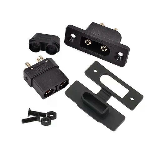 Xt90e-M + Xt90h-F Ensemble De Connecteurs De Batterie Xt90e Prise Mâle Connecteur Plaqué Or Pièce De Connexion Bricolage Pour Accessoire De Drone D'avion Rc-Générique
