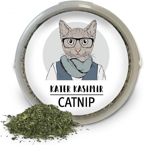 Kalanka-Herbe À Chat Canadienne Originale Dans Un Sac Refermable : Fleurs Et Feuilles Séchées Sans Tige, Pour Jouets (Coussin, Balle, Etc.) Ou Bricolage.