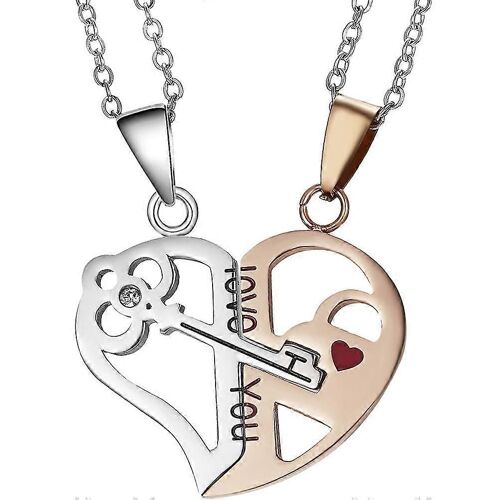 1 Paire Couple Collier Coeur Assorti Collier Relation Collier Couples Bijoux-Bien