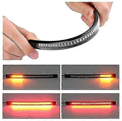 48 Led Brake Light Fits Moto Voiture Vélo Clignotant Barre Lumineuse Avec Lumière 12v, 2pcs