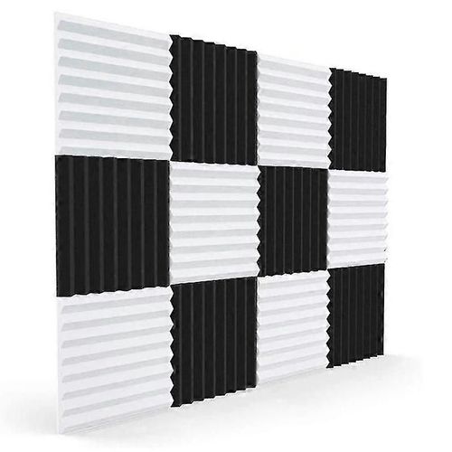 12 pcs panneau de mousse acoustique,isolation acoustique cales acoustiques coussin d'isolation acoustique,pour plafond de studio ga-good