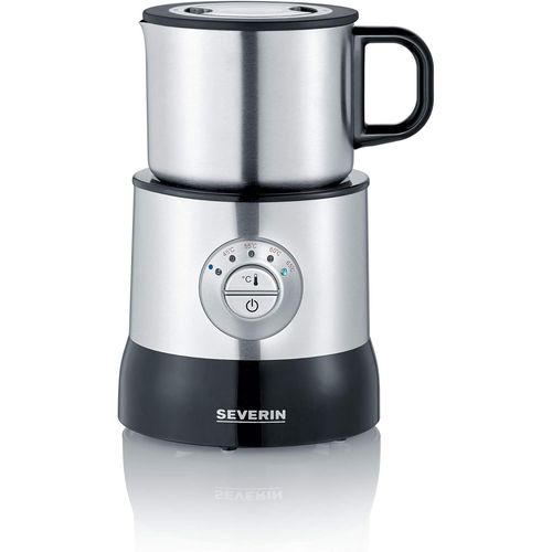LETNERNY-mulsionneur À Lait 500 W, Mousseur De Lait À Induction, Mousseur À Lait Électrique, Chocolatière 700 Ml, Température Réglable, Inox/Noir, Sm 3583
