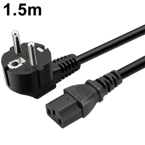Câble D'alimentation Câble D'alimentation Câble De Prise Euro Câble Iec À 3 Broches Pour Pc,Moniteur,Imprimante,Ps3 / Ps4 Pro,Sca