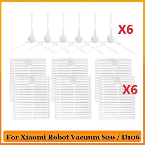 Pièces de rechange compatibles avec les aspirateurs robots S20/D106, accessoires, brosse latérale, filtre, appareil, climatisation
