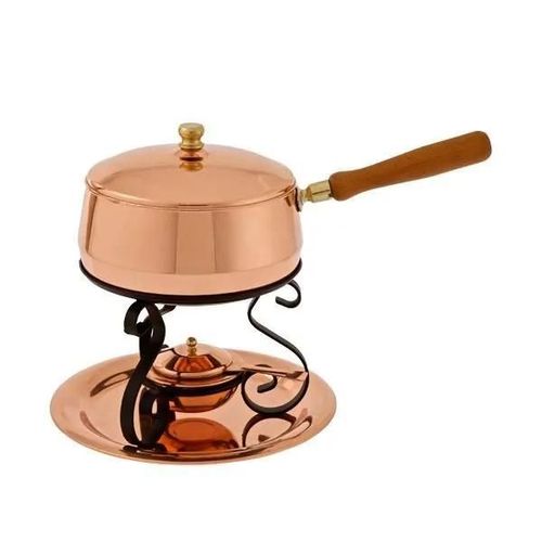 Marmite à fondue, Caquelon à fondue de base - en cuivre et en acier étamé