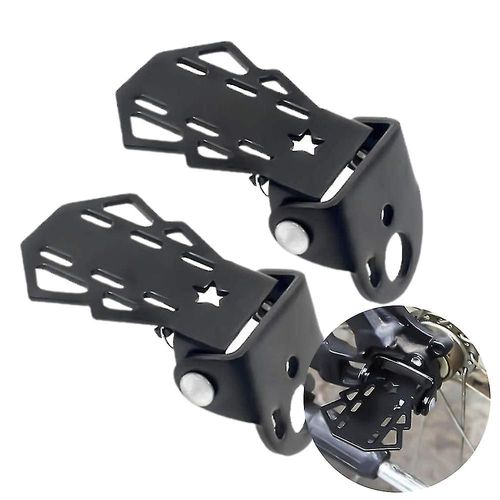 2 Pcs Vélo Pédale Arrière Vélo Repose-Pieds Pliable Pour Enfants Siège Arrière Sécurité Repose-Pieds Antidérapant Universel-Hy