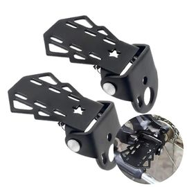 2 Pcs Vélo Pédale Arrière Vélo Repose-Pieds Pliable Pour Enfants Siège Arrière Sécurité Repose-Pieds Antidérapant Universel-Hy