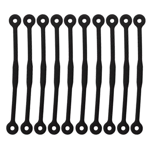 10pcs Amortisseurs De Vibrations En Silicone Souple Pour Raquettes De Tennis / Racquetball - Orange