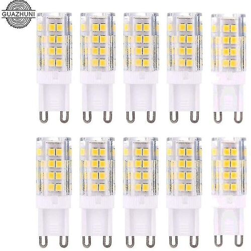 Ampoules De Lampe Led G9,Blanc Chaud 3000k 5w Ampoule Led G9 Équivalente Aux Ampoules Halogènes 40w 420 Lumens Non Dimmable,Lot De 10 (Shikai)-Yuhao