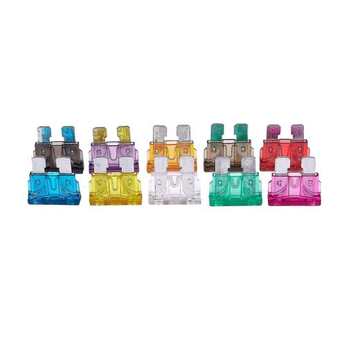 100 Fusible Mécanique 2a 3a 5a 7.5a 10a 15a 20a 25a 30a 35a Pour Voiture Moto Auto (Haoyi)-Yuhao