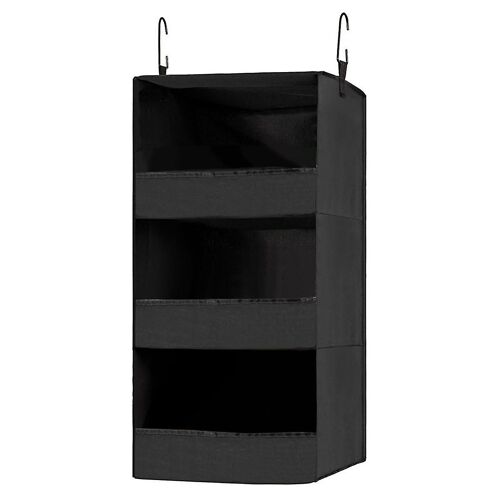 Organisateur et rangement de placard suspendu à 3 étagères,étagères de placard suspendues pliables,organisateur suspendu pour placard noir-yuyu