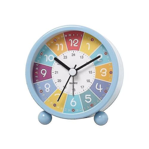 Horloge murale éducative pour les enfants apprenant le temps,horloge décorative silencieuse sans tic-tac pour les salles de classe O-yu