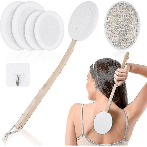 Applicateur De Crème Pour Le Dos,Paquet De 7 Applicateur De Lotion Pour Le Dos,Brosse Pour Le Corps 2 En 1 Épurateur De Dos Pour Soi A-Yuyu