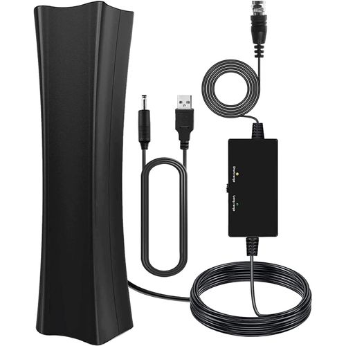 Antenne TV pour Smart TV,antenne TV Freeview,amplificateur d'intérieur numérique HD 4K,réception du Signal à 360°,avec amplificateur de Signal,Prend en Charge Toutes Les antennes TV