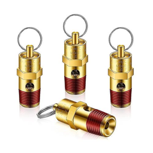 4 pièces 1/4 pouce mâle npt soupape de sécurité soupape de surpression soupape de surpression clapet anti-retour de compresseur d'air (150 psi s-yu