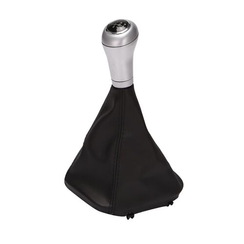 6 Vitesses Voiture Gear Shift Knob Shifter Levier Gaiter Boot Cover Pour C / E / W203 W204 C300 W207 W212 Silve