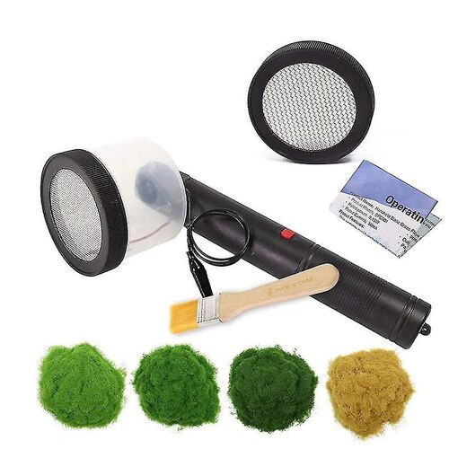 Kit de flocage Applicateur d'herbe statique Abs Mini flocage Machine avec poignée antidérapante pour bricolage scénique