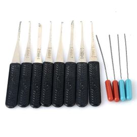 12Pcs Broken Key Extractor Removal Hooks avec aiguille,Ensemble d'outils de serrurier de réparation de serrure automatique