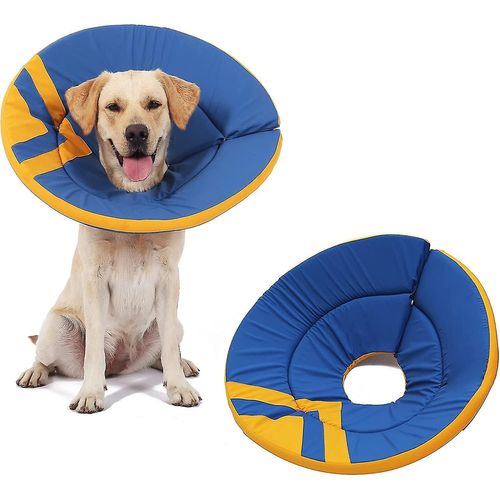 Cône De Chien,Cônes De Chien Réglables Pour Les Grands Chiens Après La Chirurgie Cône De La Honte Collier De Récupération Pour Chien Grand Cône De Beignet Pour Chien,Parfait Pour La Cicatrisation De