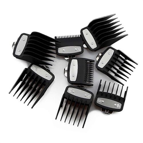 Pour Tondeuse À Cheveux Guide Peigne De Limite De Coupe Peignes 8pcs Ensemble Standard Gardes Attacher Des Pièces Clip Électrique