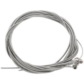 4 Pcs Cordes De Basse En Acier Inoxydable Pièces De Guitare Basse Accessoires Corde De Guitare Plaqué Argent Jauge B