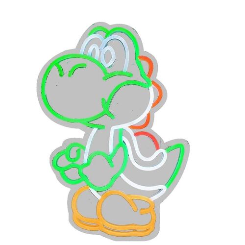 Enseigne Lumineuse Led En Forme De Dinosaure, Lampe Murale En Acrylique, Design Dessin Animé, Pour Chambre, Bureau, Bar, Salle De Jeux, Club.