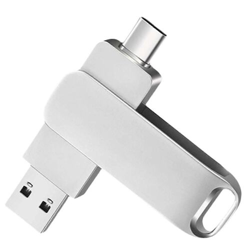 Clé USB en métal de type C 128 Go, étanche, idéale comme cadeau d'affaires
