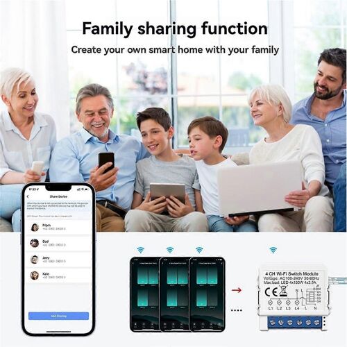 Module de commutation intelligent Tuya Zigbee Zero Fire, commande bidirectionnelle, prise en charge de la commande vocale, domotique DIY