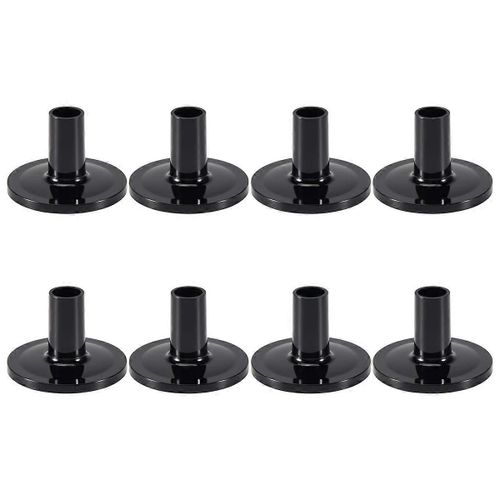 8pcs Manchons De Cymbale 38x26mm Remplacement Des Manchons De Cymbale De Tambour Noir