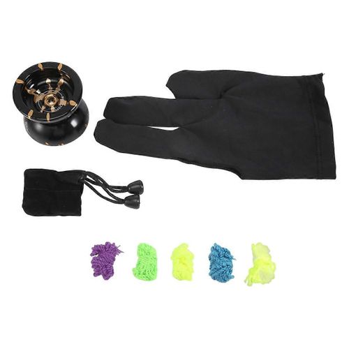 Magicyoyo Alloy Aluminium Yoyo Ball (Black Golden),Gant 5 Cordes