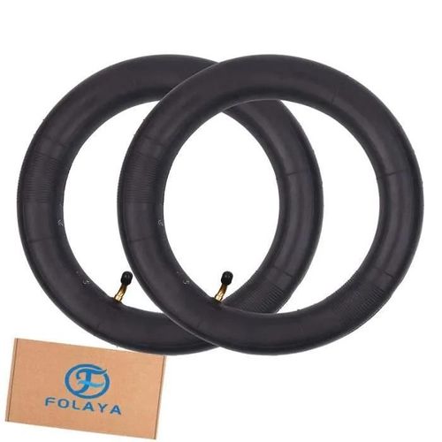 Folaya 2 Chambres À Air Pour Scooter 12 1/2\X 2 1/4\ (12.5 X 2.25) Avec Tige De Valve Coudée, Remplacement Pour Razor Pocket Mod Bel