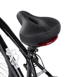 Selle De Vélo - Tip - Souple - Noir - Feu Arrière Led - 27x20x12cm