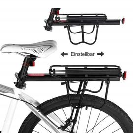 Porte-Bagages Vtt - Vélo Arrière Rack Aluminium - Montage Sur Tige De Selle - Noir - Jusqu\'à 50 Kg
