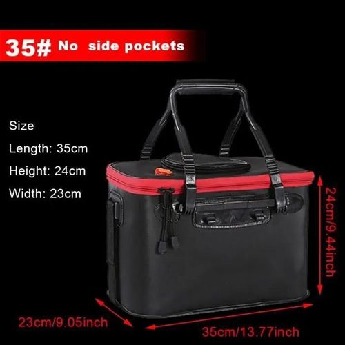 Pêche,Seau De Pêche Pliable Portable En Eva,Sac De Rangement Multifonctionnel Pour Leurres Vivants - Type 35cm