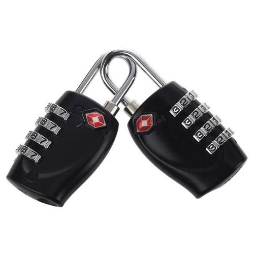 2 X Multicouleur 4 Cadran TSA Combinaison Cadenas Reductible Bagage Vayage Serrure