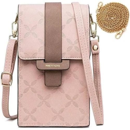 Petit Sac à Bandoulière - MARSEE - Cuir PU - Compatible Smartphones 6,5 pouces - Poche Zippée - Sangle Réglable