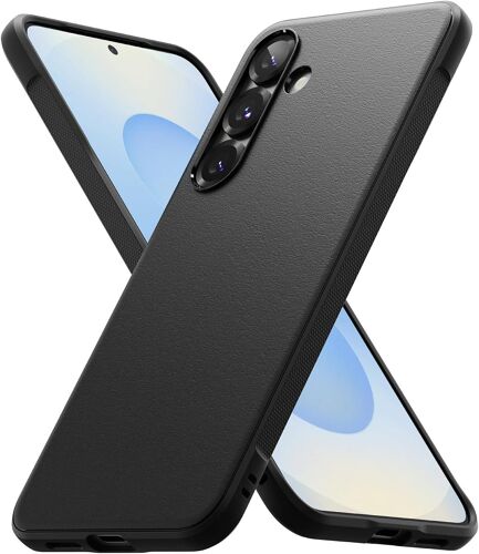 ELVORIX-Coque Compatible avec Samsung S25 Plus [Onyx] Antichoc Protection Antidérapant Flexible Ultra Fine TPU Souple Bumper Durable Étui Galaxy S25 Plus Case Accessoires - Black