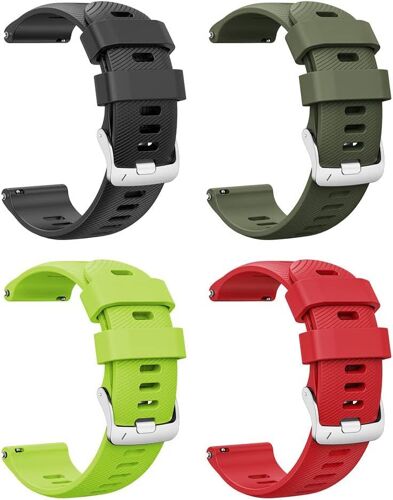 Bracelet Compatible Avec Garmin Forerunner 255/Vivoactive 4/Venu 2/Forerunner 265 Bracelets,22mm Silicone Sport Remplace Band Pour Gear S3/Galaxy Watch 3 45mm/Huawei Gt 46mm Bracelet.[U1996]