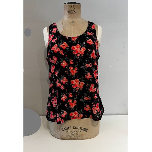 Débardeur Femme Jennyfer Taille : L Marque : Jennyfer Couleur : Noir Et Rose Largeur : 50 Cm, Hauteur 63 Cm, Très Bon État Général,  Fermetures Sur Les Cotés
