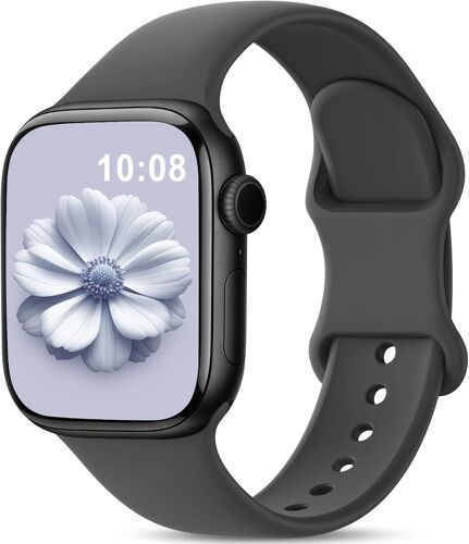 Bracelet Compatible Avec Bracelet Apple Watch 38mm 40mm 41mm 42mm 44mm 45mm 46mm 49mm,Bracelets Soft Silicone Sports Pour Apple Watch Se Ultra Iwatch Series 10 9 8 7 6 5 4 3 2 1 Femme Homme.[U1029]