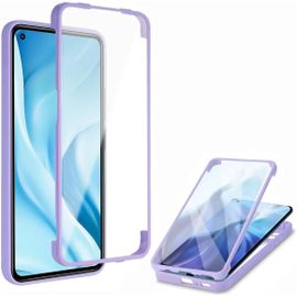 Coque Pour Xiaomi Redmi Note 11 4g/Redmi Note 11s, Coque Antichoc À 360 Degrés Avec Protecteur D'écran Intégré, Anti-Rayure Housse Integrale Silicone Tpu Bumper Case Coque - Violet[Wke02261]