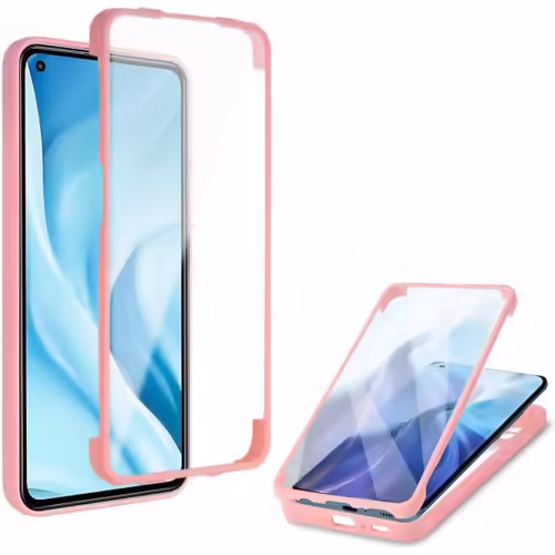 Coque Pour Xiaomi Redmi Note 11 4g/Redmi Note 11s, Coque Antichoc À 360 Degrés Avec Protecteur D'écran Intégré, Anti-Rayure Housse Integrale Silicone Tpu Bumper Case Coque - Rose[Wke02989]